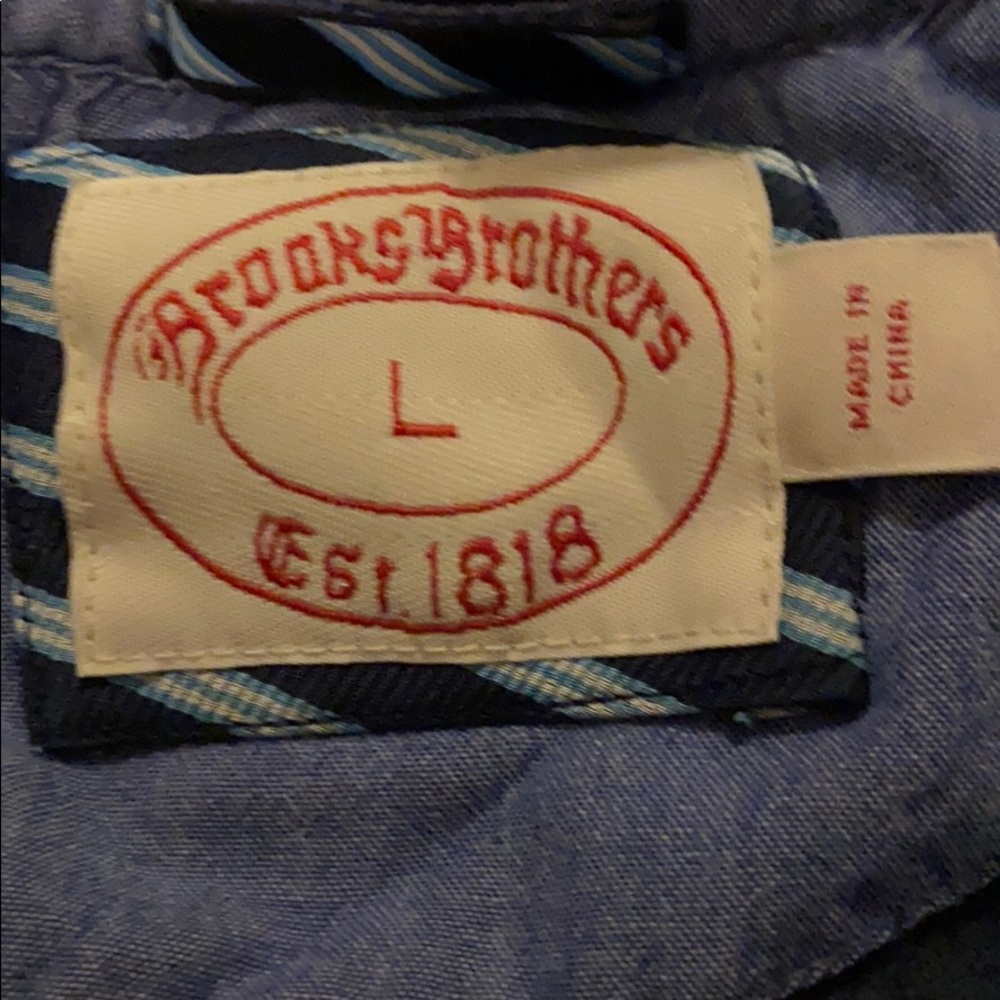 Navy blu Brooks Brothers L polo